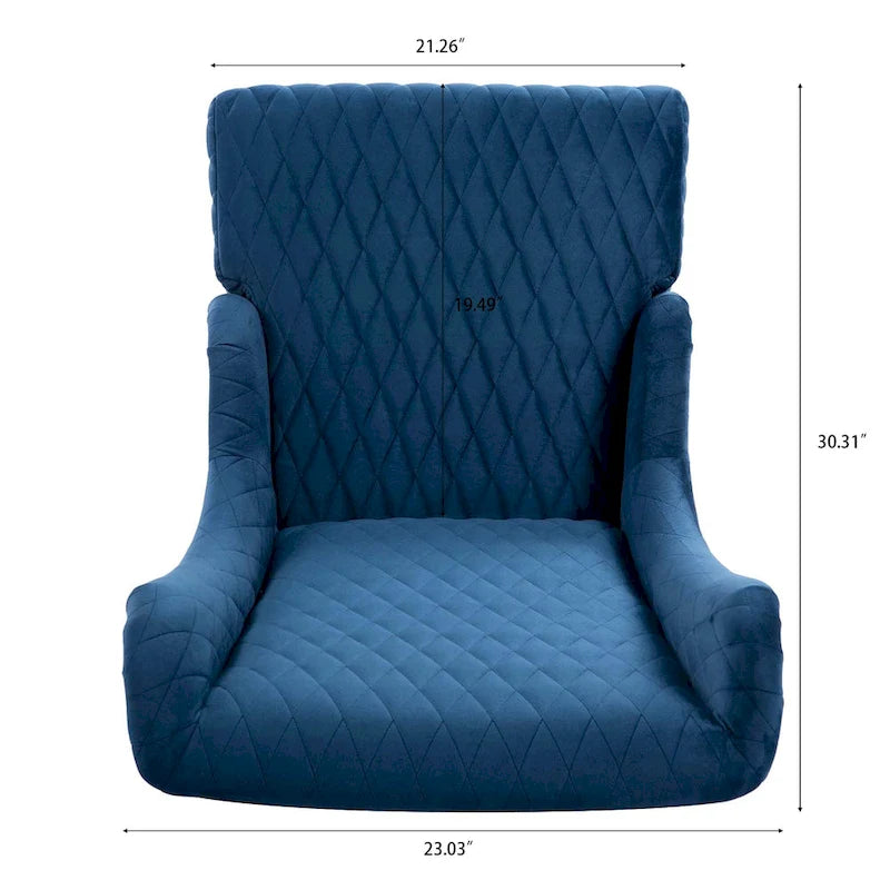 High-Back Wingback Accent Chair with Birch Wood Legs and Foam Cushion