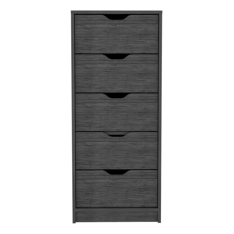 Slim Vertical 5-Drawer Dresser for Bedroom & Office