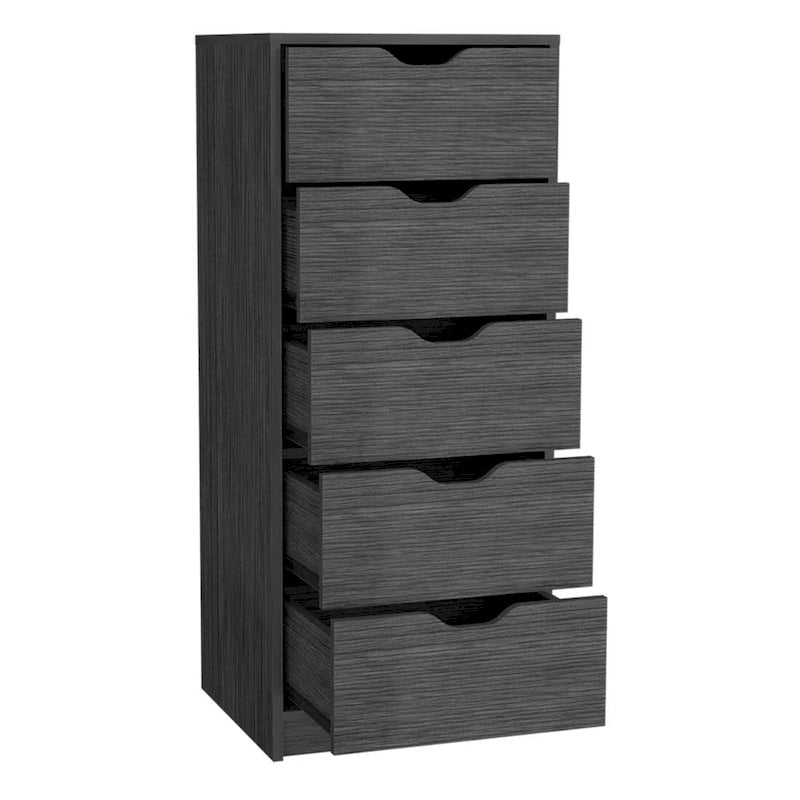 Slim Vertical 5-Drawer Dresser for Bedroom & Office
