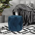 Tufted Round Upholstered Ottoman & Footstool