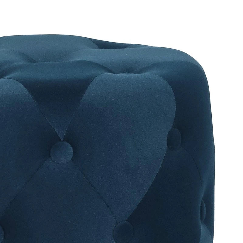Tufted Round Upholstered Ottoman & Footstool