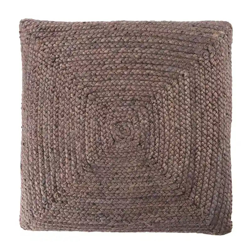 Braided Jute Pouf Floor Cushion with Bean Filling