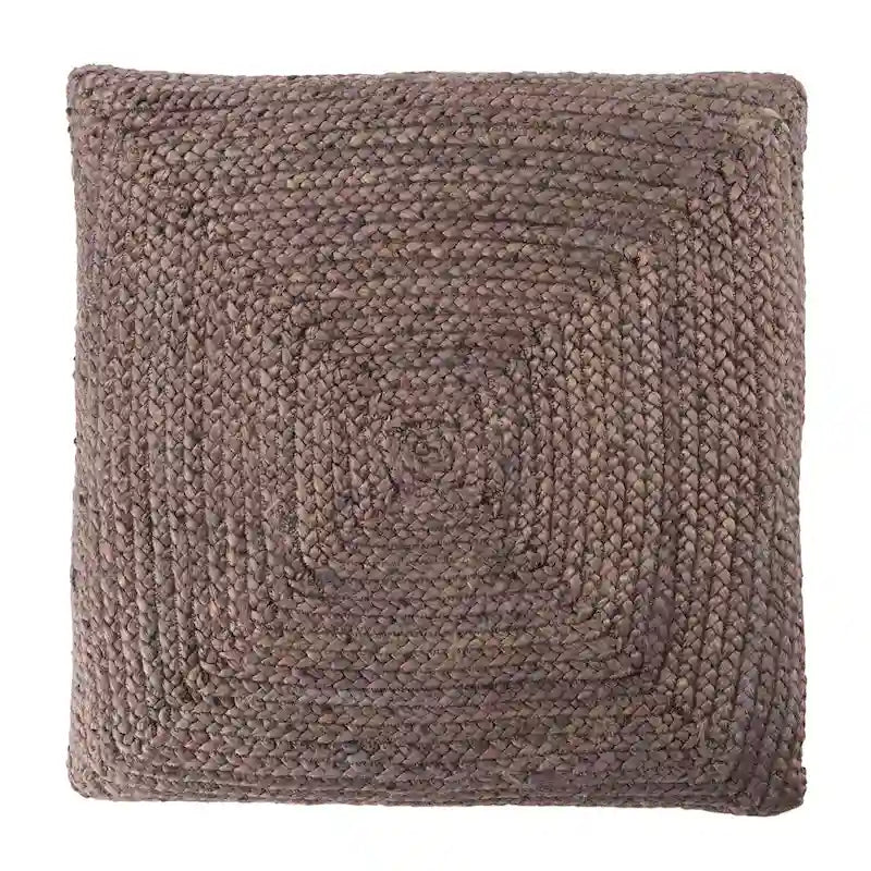 Braided Jute Pouf Floor Cushion with Bean Filling