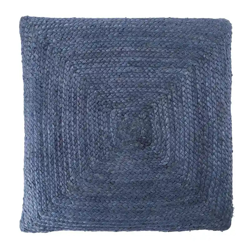 Braided Jute Pouf Floor Cushion with Bean Filling