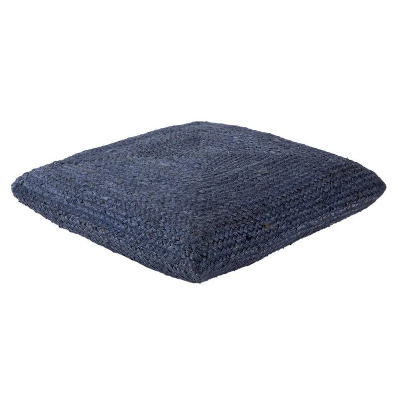 Braided Jute Pouf Floor Cushion with Bean Filling