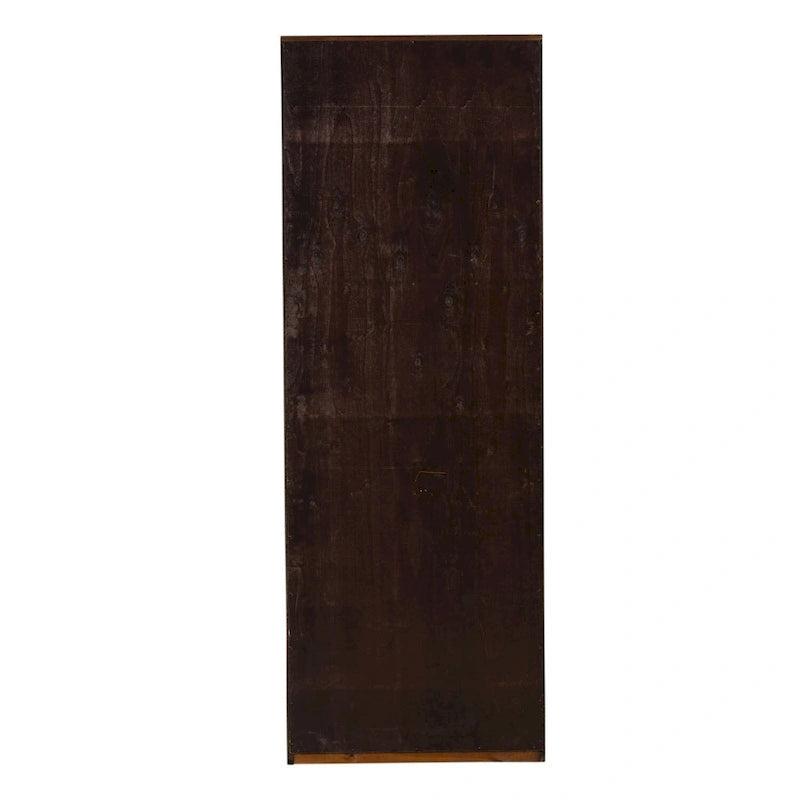 84-Inch Tall Executive Bookcase with Adjustable Shelves & Cognac Wood Finish