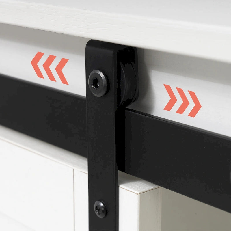 Over-the-Toilet Storage Cabinet with Sliding Door and Adjustable Shelves