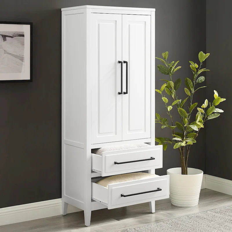Freestanding Storage Pantry Cabinet with Adjustable Shelves & Drawers