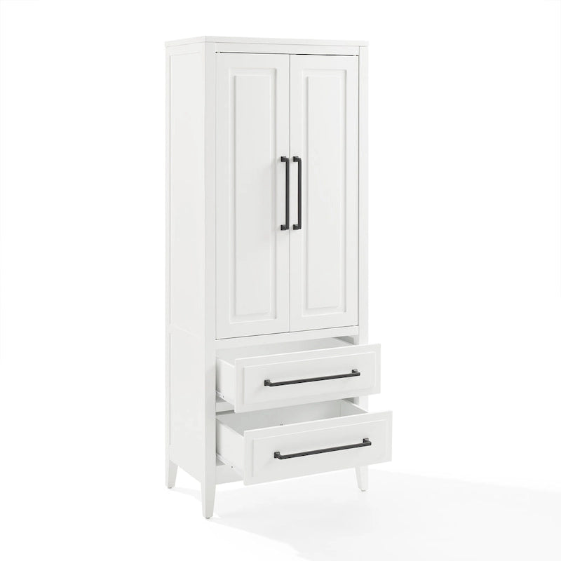 Freestanding Storage Pantry Cabinet with Adjustable Shelves & Drawers
