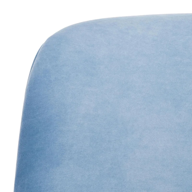 Velvet Upholstered Accent Chair with Tapered Walnut Legs