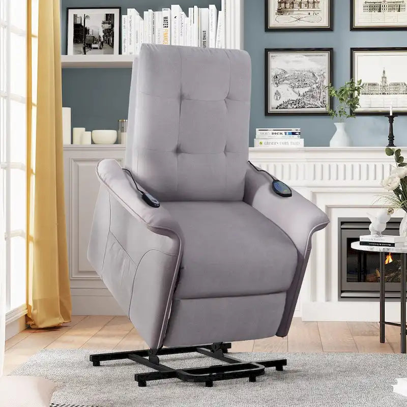 Electric Power Lift Recliner Chair with Massage Function & Remote Control