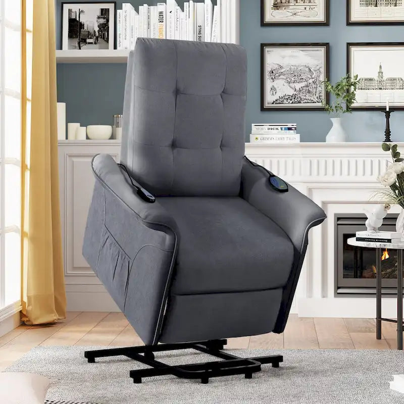 Electric Power Lift Recliner Chair with Massage Function & Remote Control