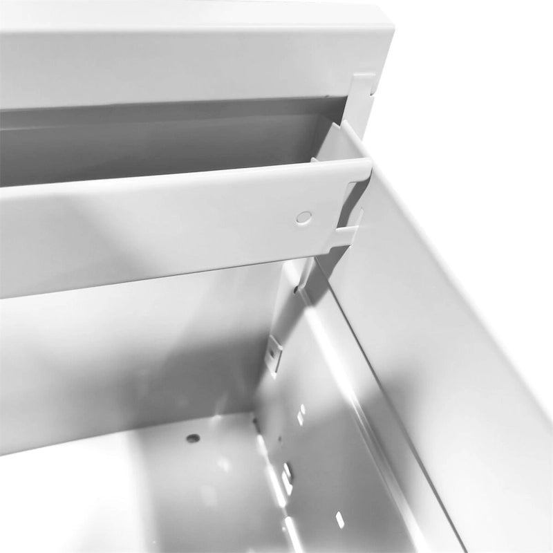 3-Drawer Steel Vertical File Cabinet with Lock & Full-Extension Drawers