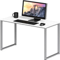 32-Inch Compact Computer Desk with Steel Frame for Home Office and Bedroom