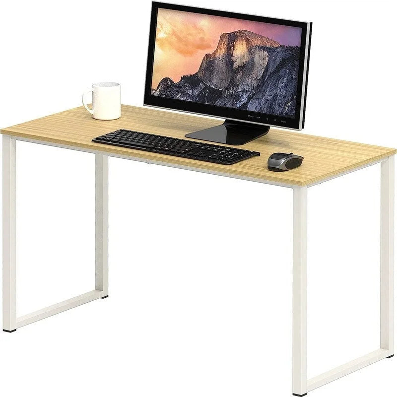 32-Inch Compact Computer Desk with Steel Frame for Home Office and Bedroom