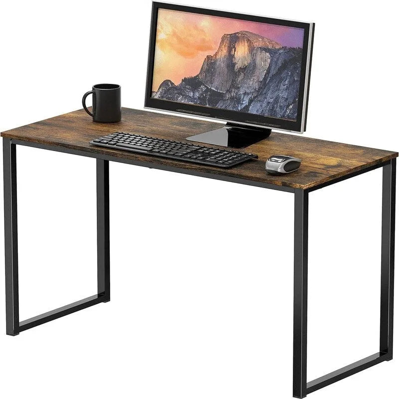 32-Inch Compact Computer Desk with Steel Frame for Home Office and Bedroom