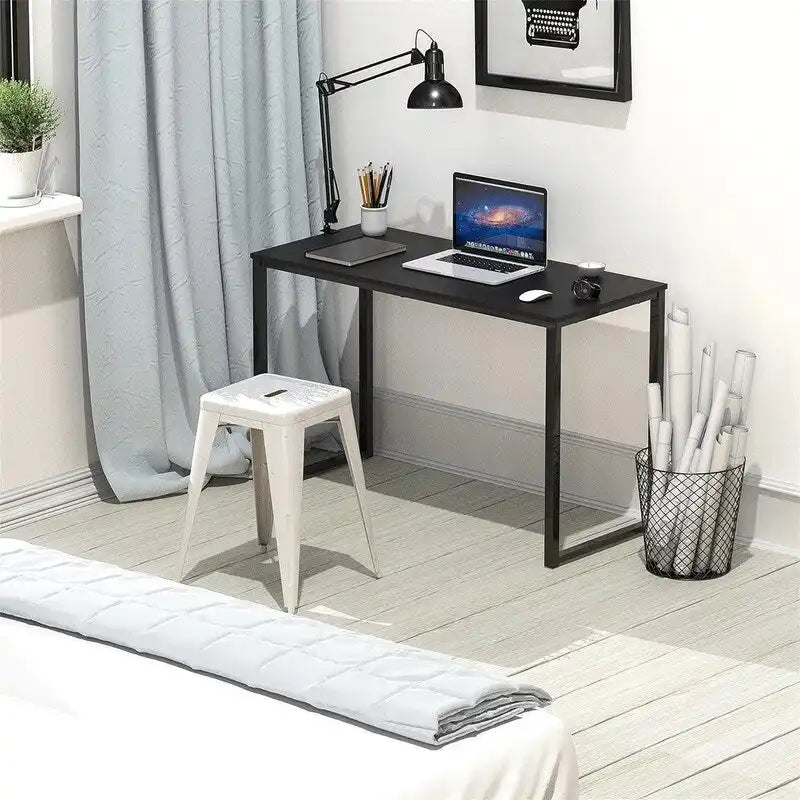 32-Inch Compact Computer Desk with Steel Frame for Home Office and Bedroom