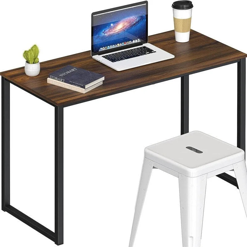 32-Inch Compact Computer Desk with Steel Frame for Home Office and Bedroom
