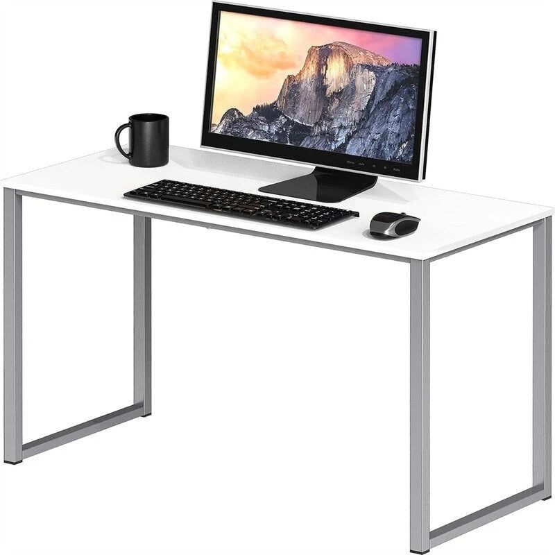 32-Inch Compact Computer Desk with Steel Frame for Home Office and Bedroom