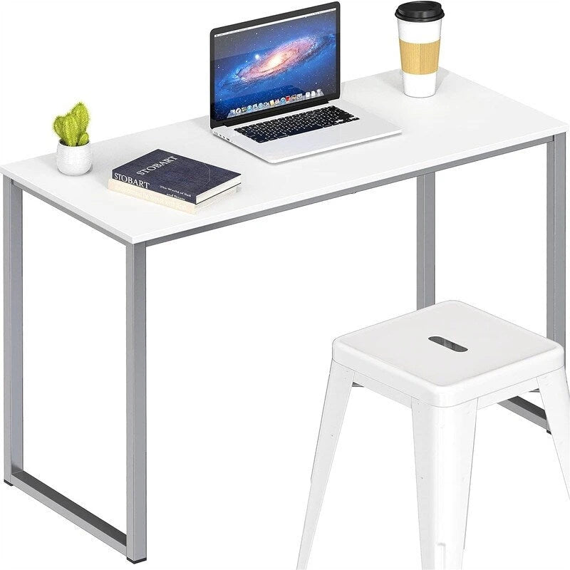 32-Inch Compact Computer Desk with Steel Frame for Home Office and Bedroom