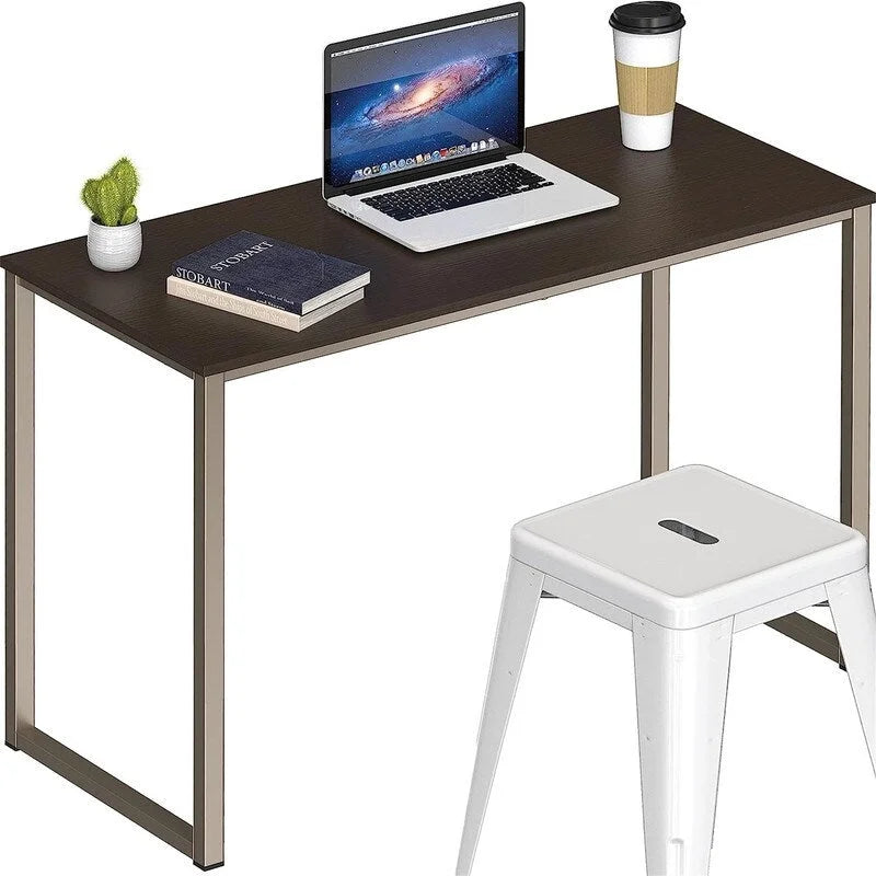 32-Inch Compact Computer Desk with Steel Frame for Home Office and Bedroom