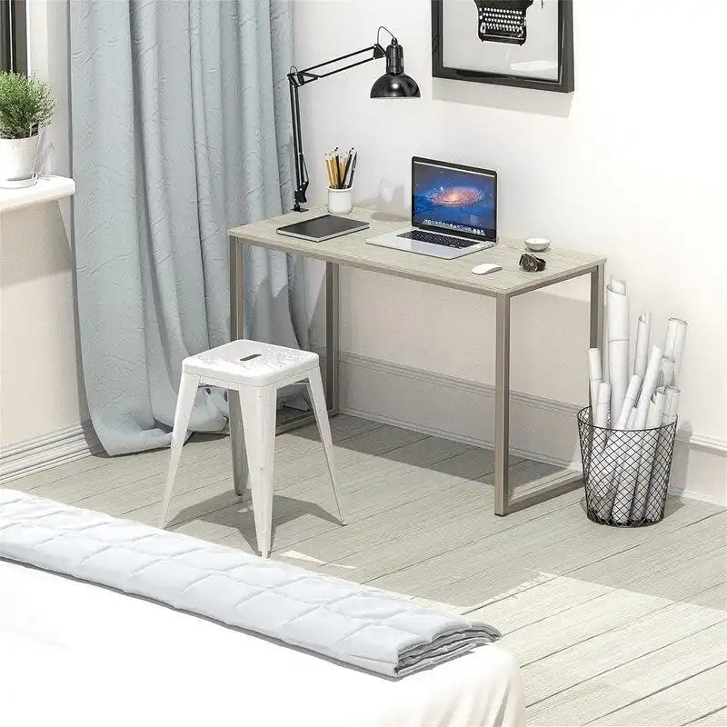 32-Inch Compact Computer Desk with Steel Frame for Home Office and Bedroom