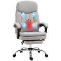 Executive Massage Reclining Office Chair with Lumbar Heat & Footrest