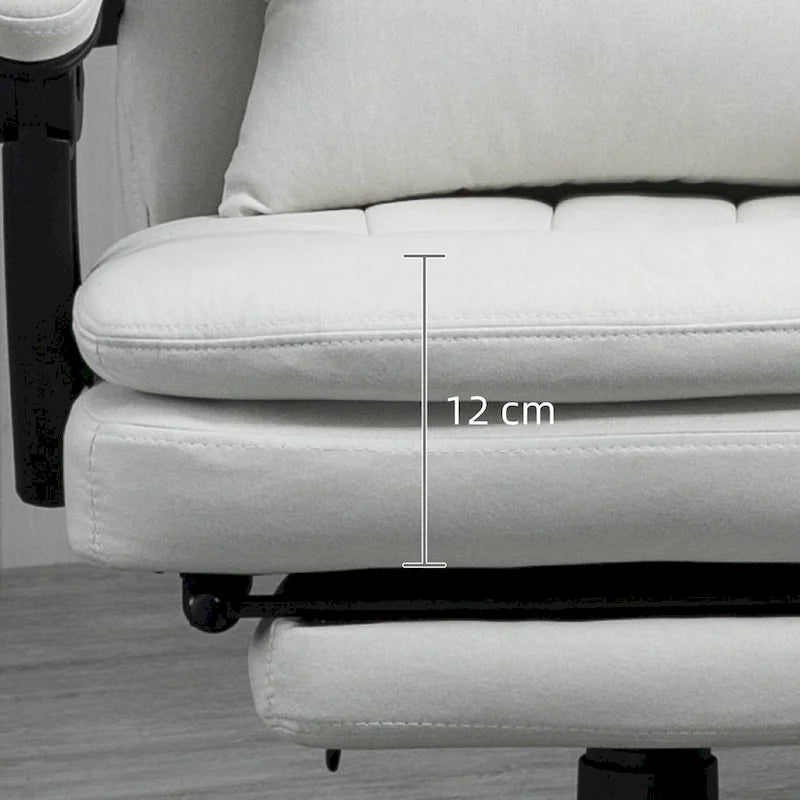 Executive Massage Reclining Office Chair with Lumbar Heat & Footrest