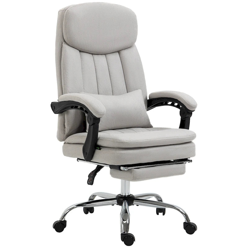 Executive Massage Reclining Office Chair with Lumbar Heat & Footrest