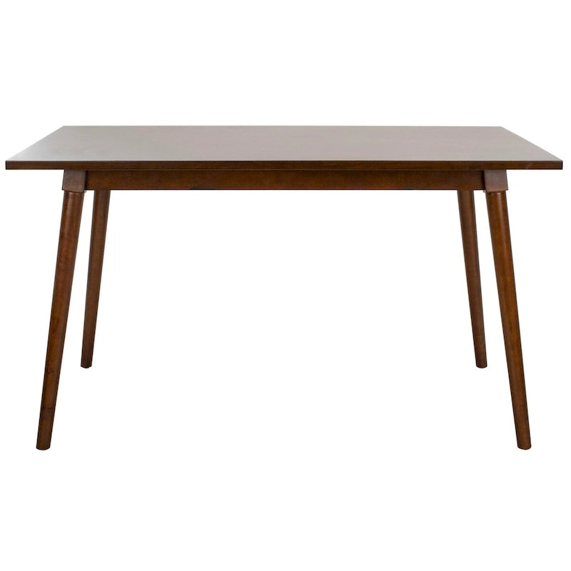 55-Inch Rectangular Dining Table with Classic Warm Finish for 4 to 6