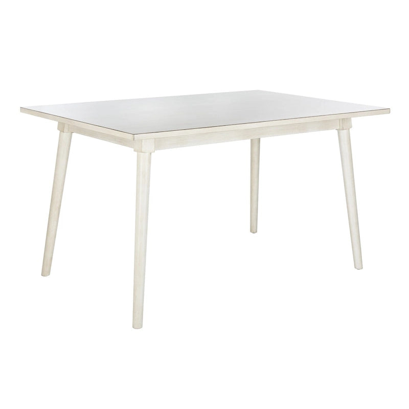 55-Inch Rectangular Dining Table with Classic Warm Finish for 4 to 6