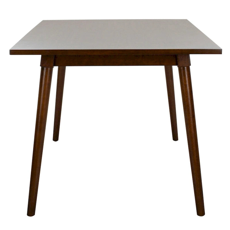 55-Inch Rectangular Dining Table with Classic Warm Finish for 4 to 6