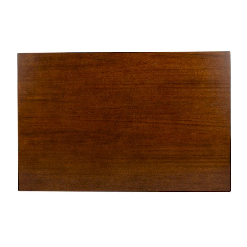 55-Inch Rectangular Dining Table with Classic Warm Finish for 4 to 6